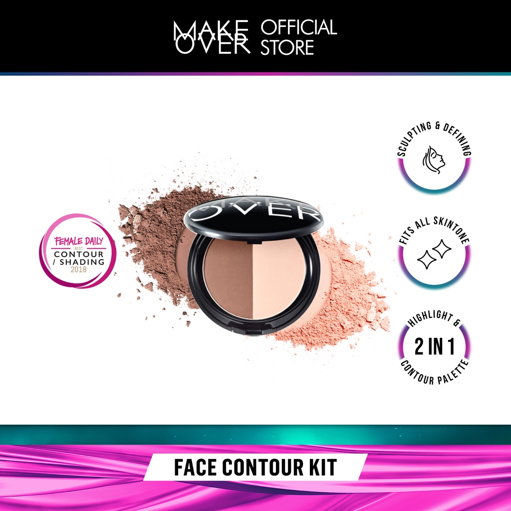 MAKE OVER Face Contour Kit 14 g - Contour &amp; Highlight