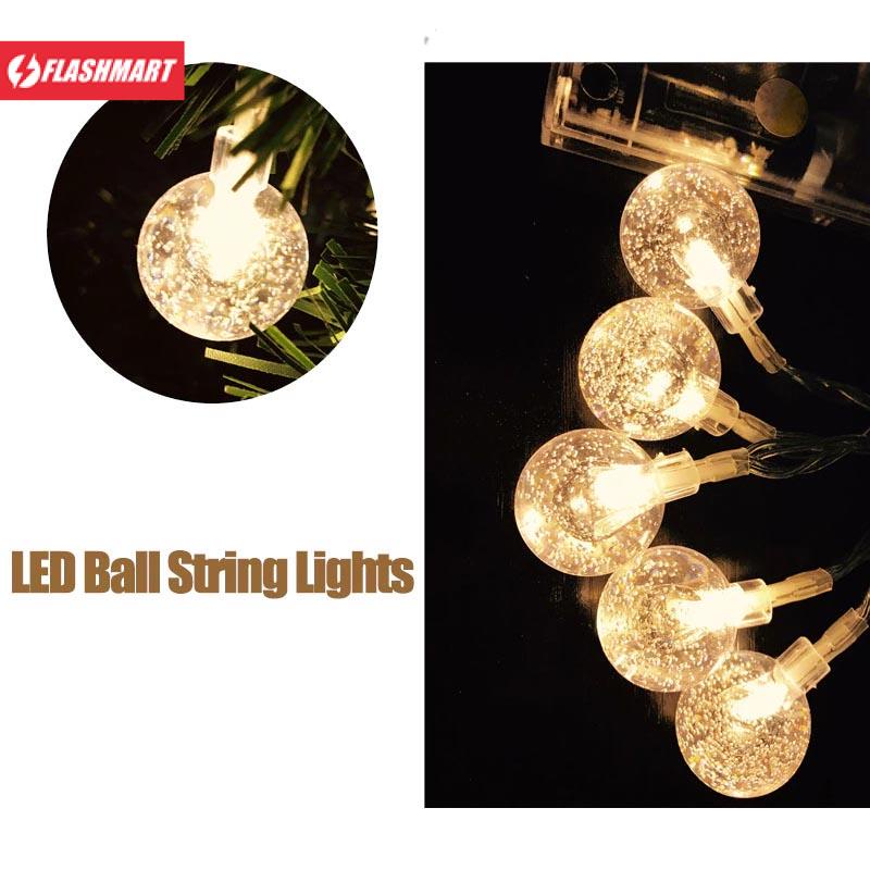 Flashmart Lampu Hias String Lights Cherry Ball Fairy Warm White 5 Meter - LY20W