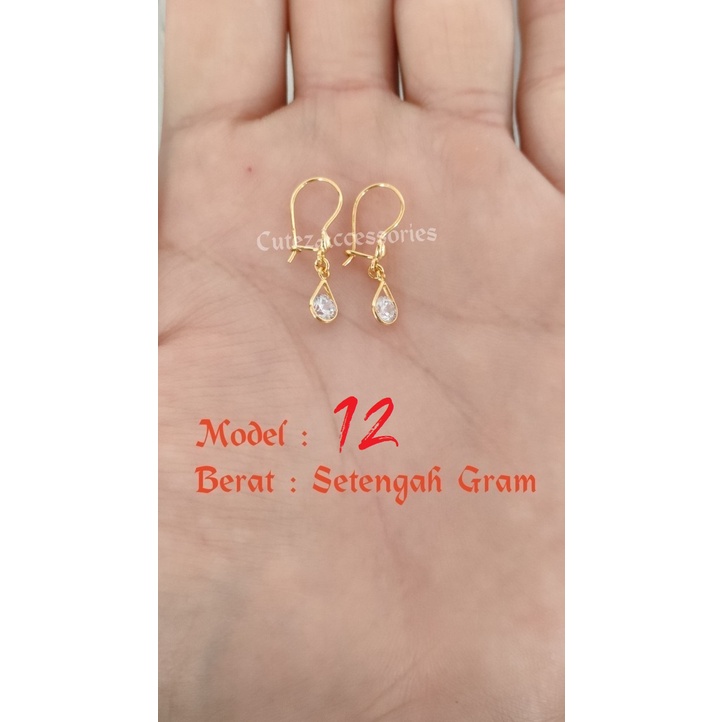 Anting Gantung 0.5gr Emas Muda