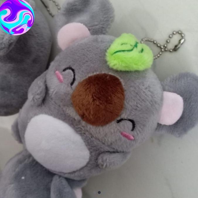 Gantungan kunci Boneka koala imut import bulu lembut kecil