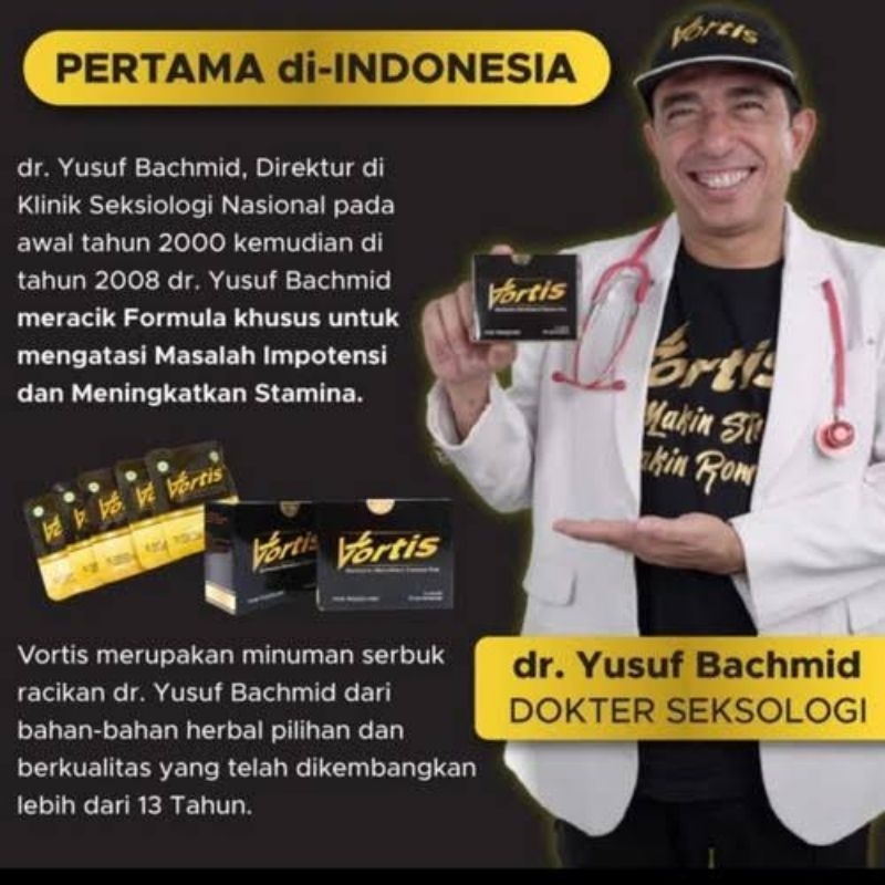 VORTIS HERBAL ORIGINAL DR.YUSUF BACHMID - 1PACK @5sachet