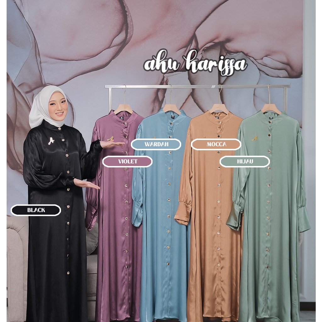 Nazmi dress ORI aku karissa gamis jumbo Lux premium murah butik ummahzareen