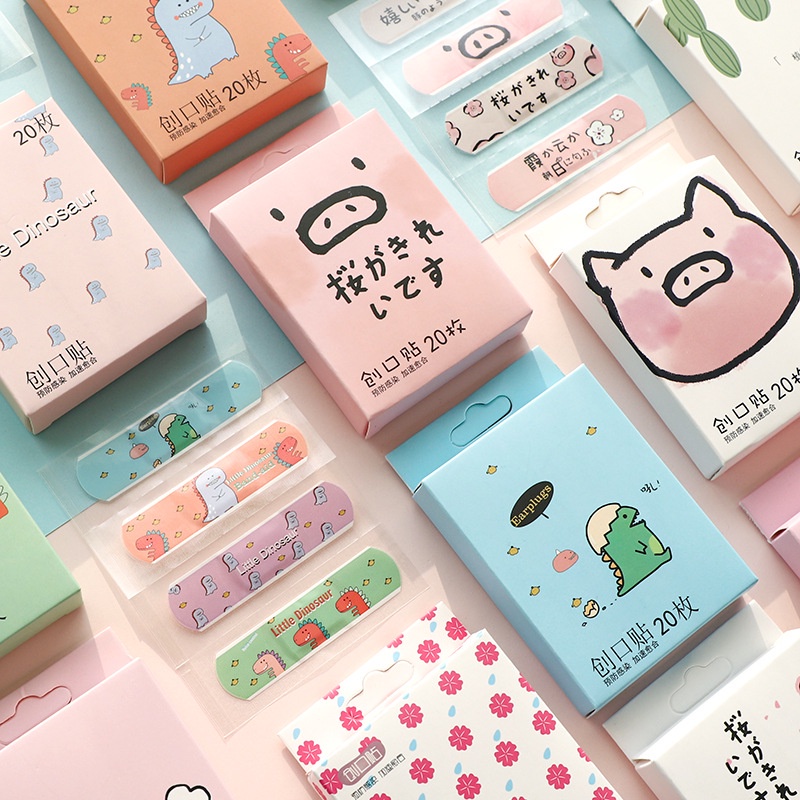 SS Plester Luka Anak Dewasa Waterproof Isi 20 Pcs Motif Karakter Lucu Pembalut Luka Tahan Air 20pcs Hansaplas Band Aid Korea