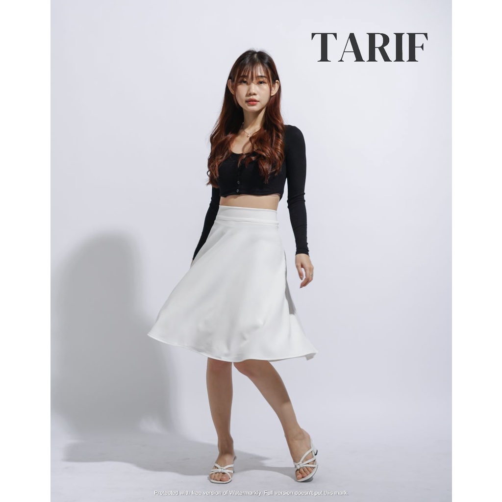 Naomi Flare Skirt Korean Style By TARIF- Rok High Waist 1/2