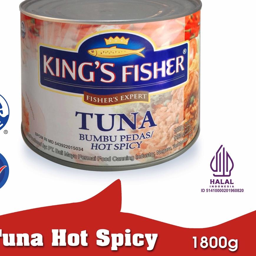 

♨ King's Fisher Tuna Hot Spicy Daging Tuna Makanan Kaleng 1800 gr ℗