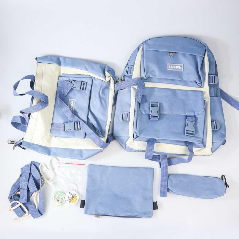 Tas Ransel Tote Sling Bag 4 in 1 Kawaii Version - HB4-2 - Blue