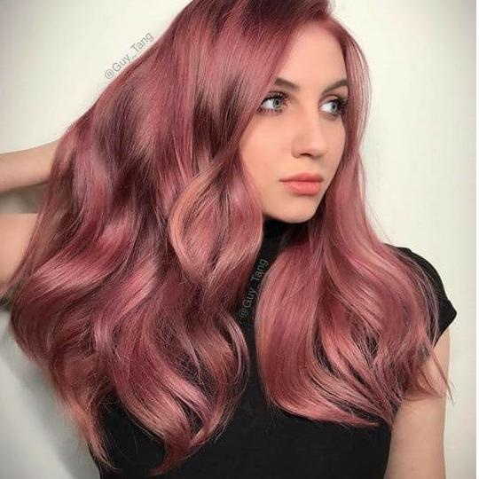 COLORE FRESCO PLUM color cream cat rambut rose gold  ~