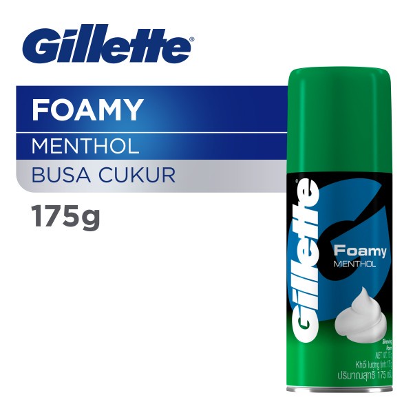 GILLETTE FOAMY MENTHOL 175 GR