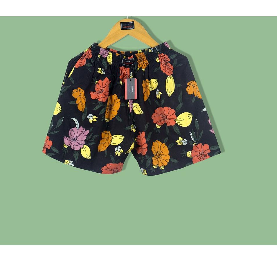 {PNG.01Ma23ᵀ} CELANA LOOPAY BOXER LOOPAY MOTIFF HIBISCUS