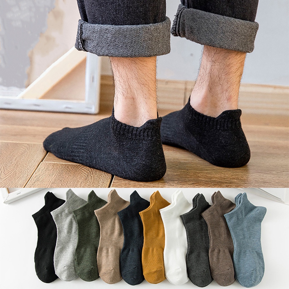 TIKTOK - D2024 Kaos Kaki Pendek Pria K5619 / Kaos Kaki Pendek Semata Kaki / Kaki Unisex Casual Kerja / Kaos Kaki Polos / Ankle Socks