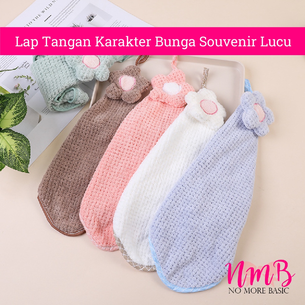 Lap tangan karakter bunga souvenir lucu