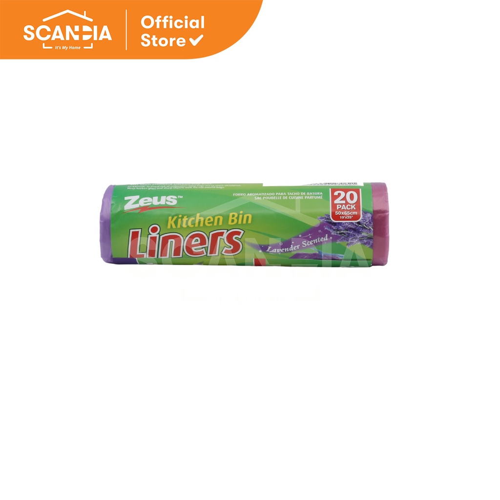 SCANDIA Kantong Sampah Bin Liners Scented 20 Pcs (BC0201) - Lavender