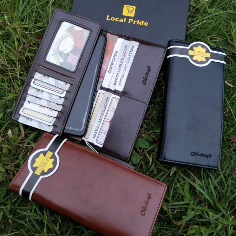 Dompet Kulit Asl Panjang. Dompet Pria Wanita Kulit glossy