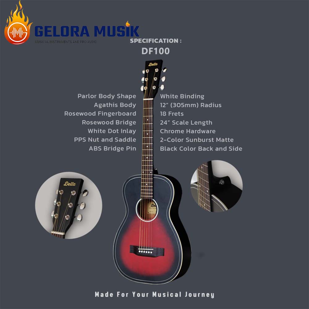Gitar Akustik Delta DF100