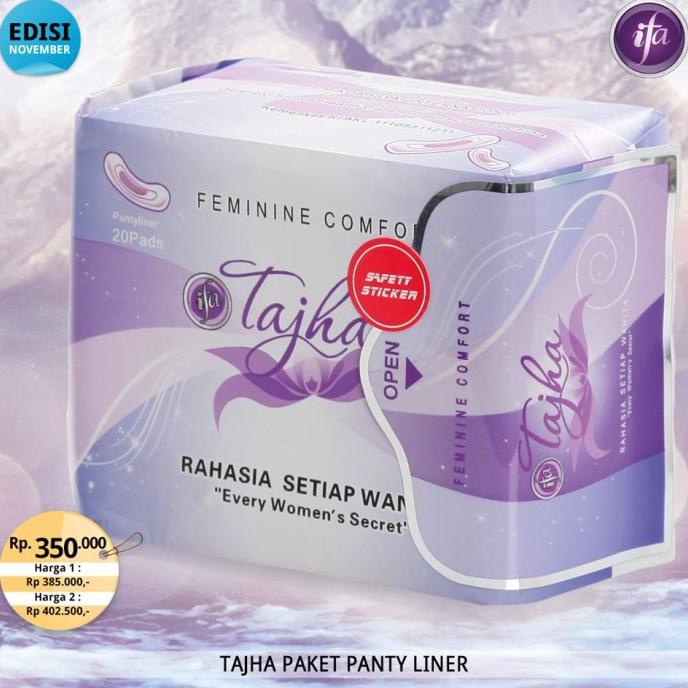 $+$+$+$+] Tajha Panty Liner IFA / Pembalut Wanita / Anion / Herbal