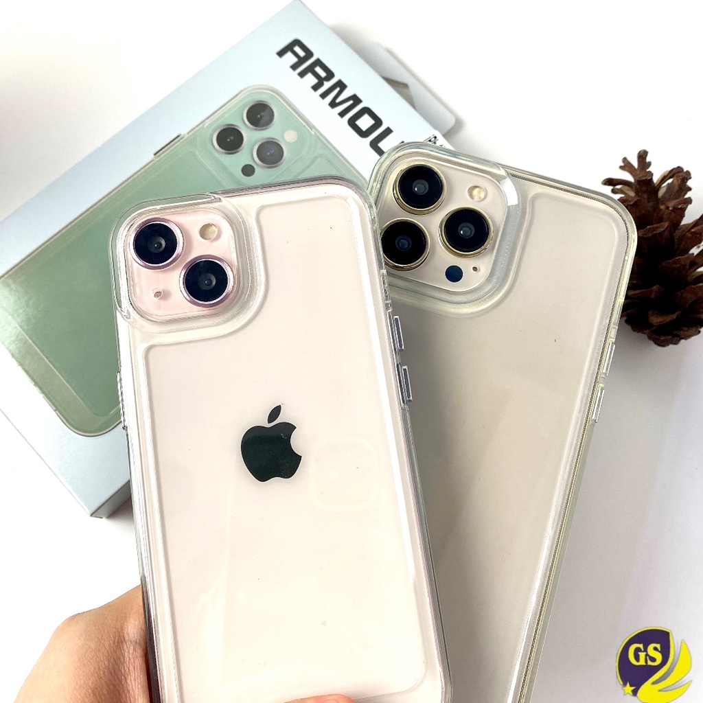 NEW !! ( 2ND GEN ) Case ARMOUR Space Military Drop iPhone Case High Quality Premium Acrylic Casing Clear Bahan Akrilik Space Iphone 6 6s 6g 7 8 7 + 8 + Plus iPHone X XS XR XS MAX iPHone 11 12 13 14 PRO MAX 14 PLUS