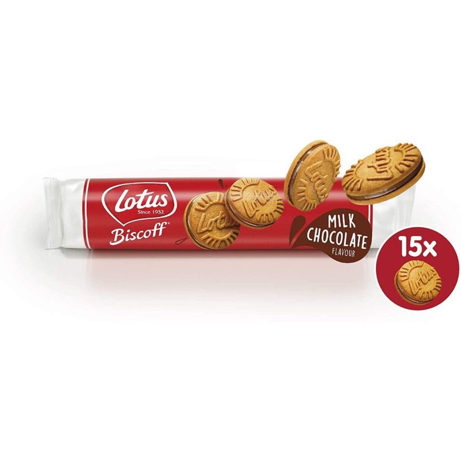 LOTUS BISCOFF CREAM SANDWICH CARAMEL BISCUITS 150GR