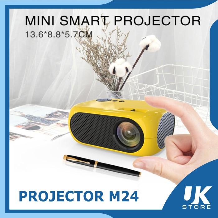Projector Mini M24 Portable 1080P 1200 Lumens Proyector Beamer 3D