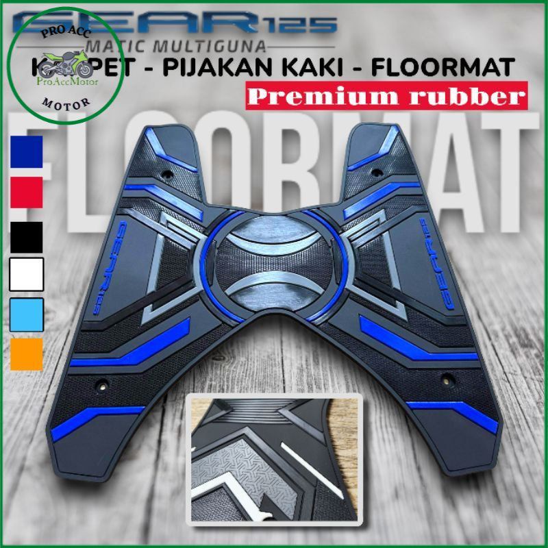 karpet Yamaha Gear 125 karpet Pijakan kaki Alas kaki Yamaha gear125