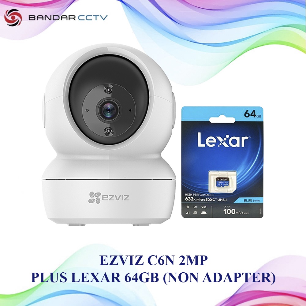 Ezviz C6N 2MP Plus Memory Card Lexar + Bracket UNI