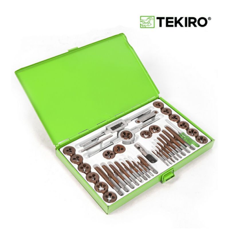 Tekiro Tap And Dies Set 40 Pcs Alat Perkakas Murah Alat Senai dan Tap Ulir Baut Senai Set 40Pcs
