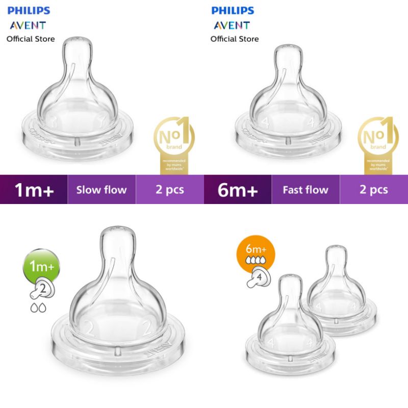 Original Nipple Avent Classic, Dot botol susu Classic Philip Avent