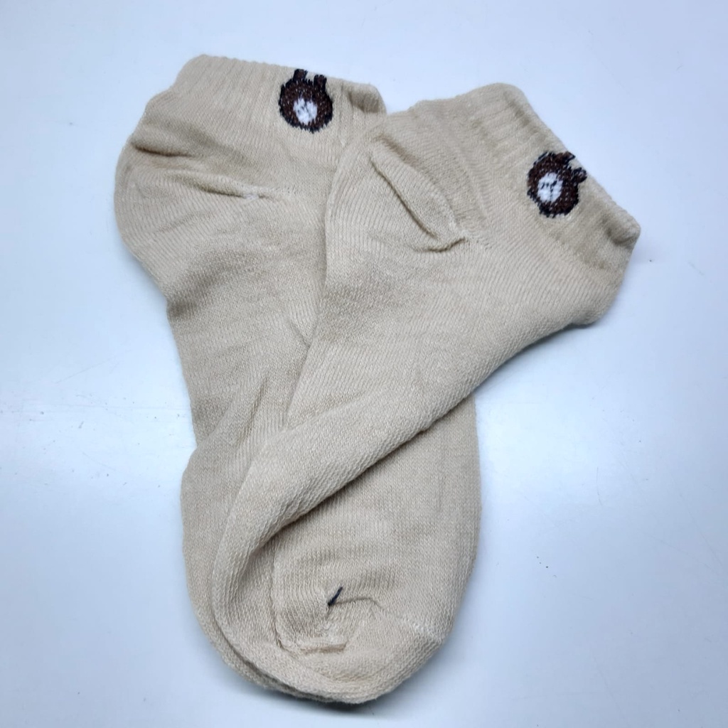 Kaos Kaki Anak Kaos Kaki Dewasa Pendek Kaos Kaki Anak Brown sepasang