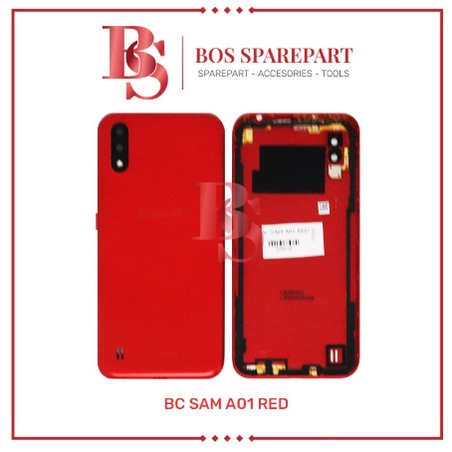 BACKDOOR / BACKCOVER SAMSUNG A01 RED / TUTUP BELAKANG