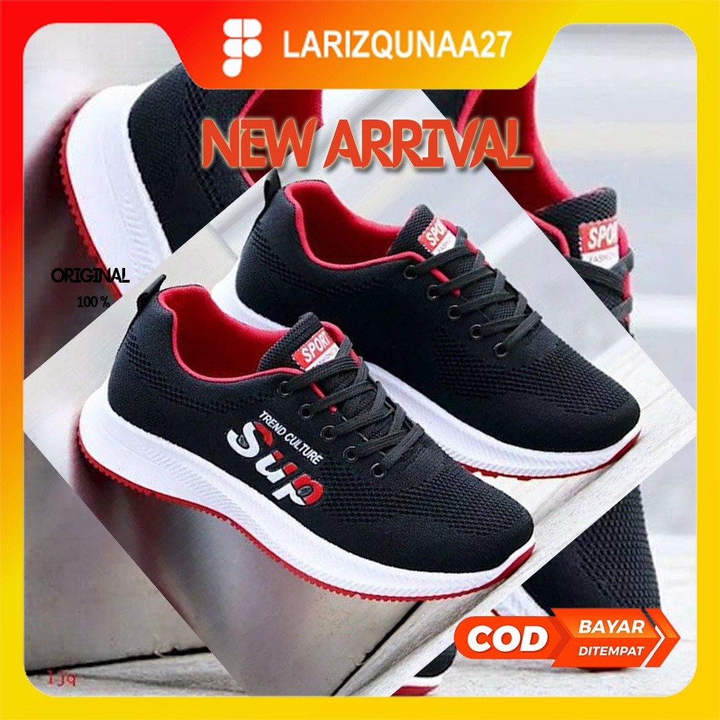 Sepatu Pria Casual Hitam Putih Keren Sepatu Pria Casual Original 100% Branded Terbaru Sepatu Olahrag