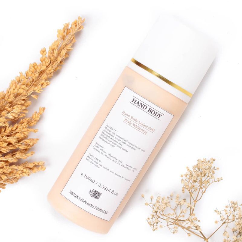 ‼️READY‼️WHITENING BODY LOTION GOLD - HANDBODY PEMUTIH BADAN - BODY LOTION CEPAT SIANG MALAM - HB HIGH DOSIS - DOSTING
