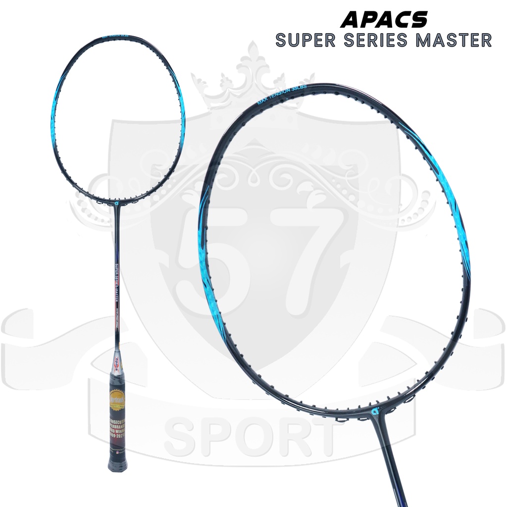 Raket Original Apacs Super Series Master Bonus Senar dan Tas Badminton