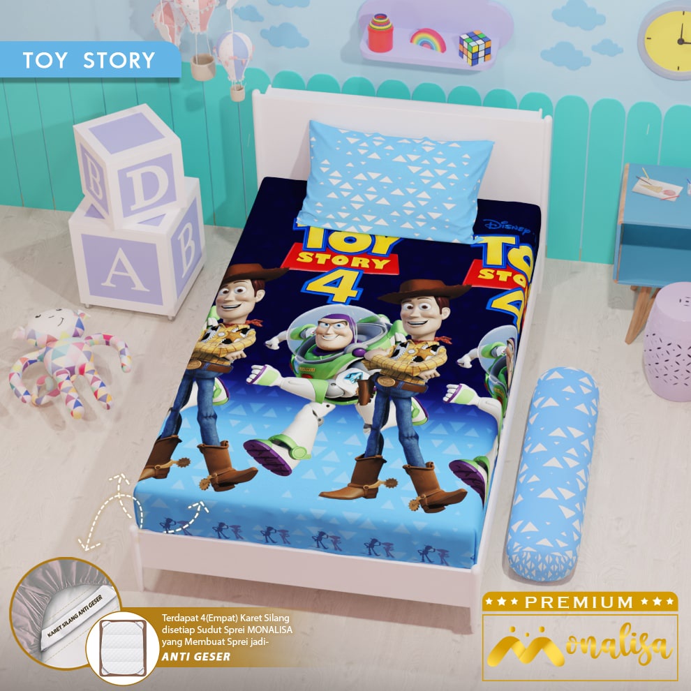 Monalisa Premium Sprei Uk 90/100/120 - Toy Story