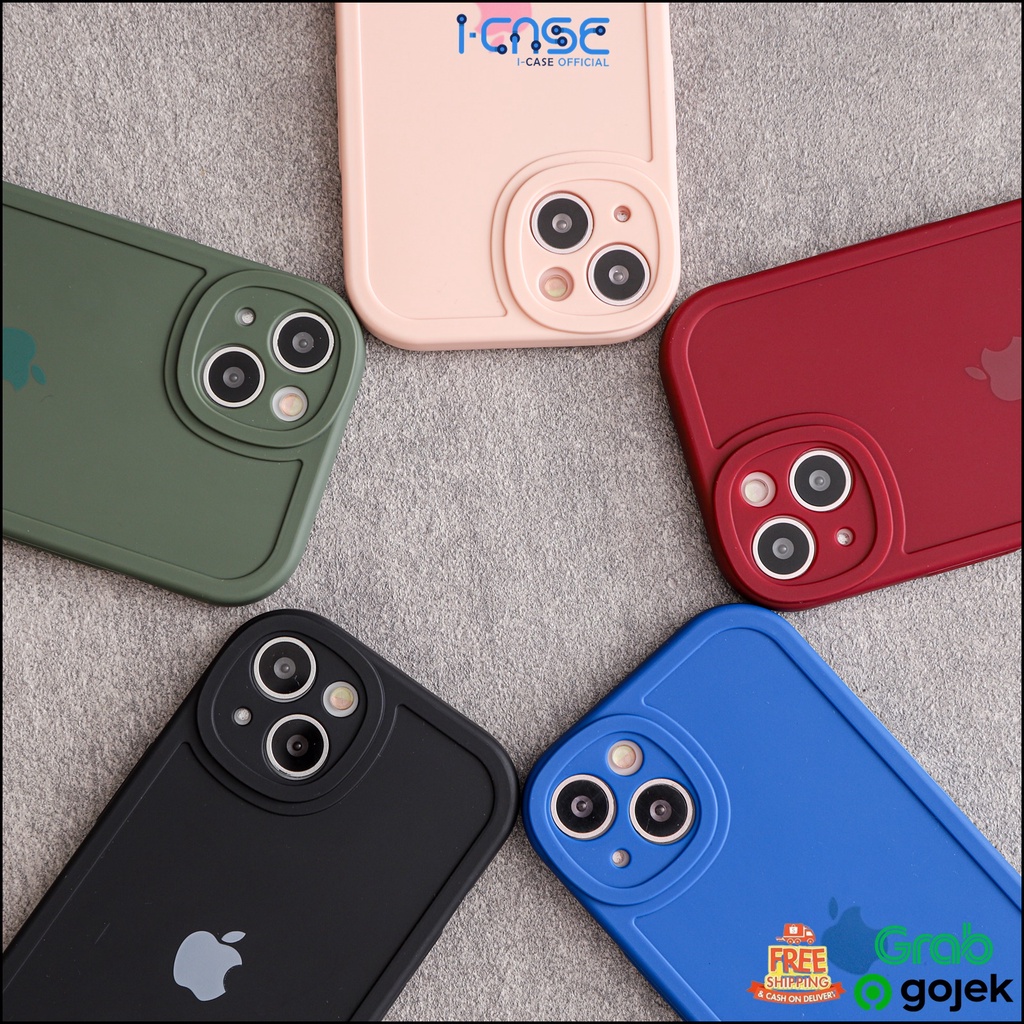 Silicone Round Full Lenscover Case for iPhone 7 8 PLUS XR X XS Max / 11 Pro Max / 12 Pro Max / 13 Pro Max / 14 Plus Pro Max