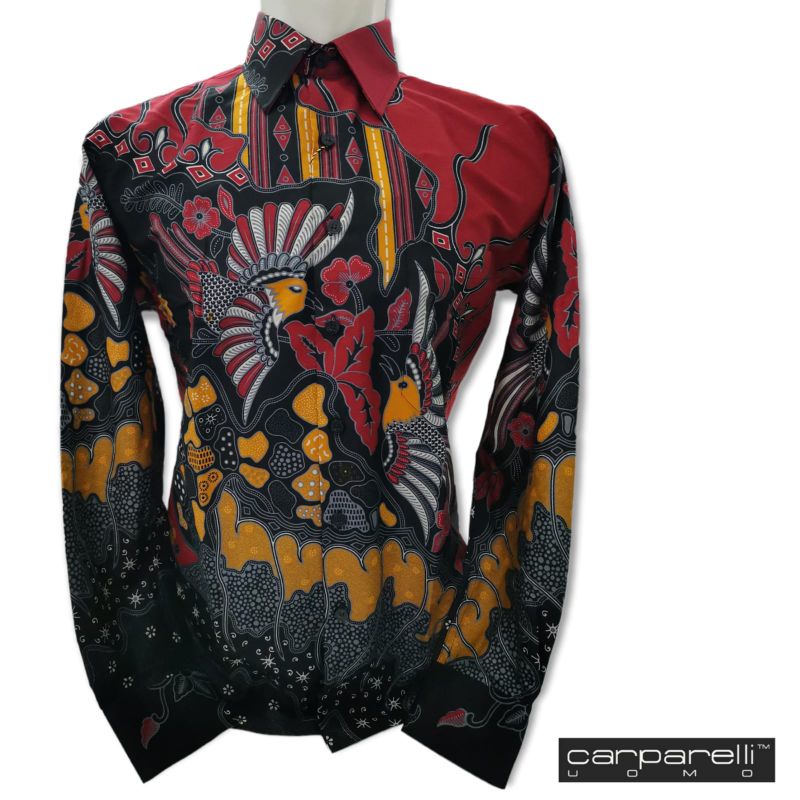 KEMEJA BATIK CARPARELLI WARNA MERAH