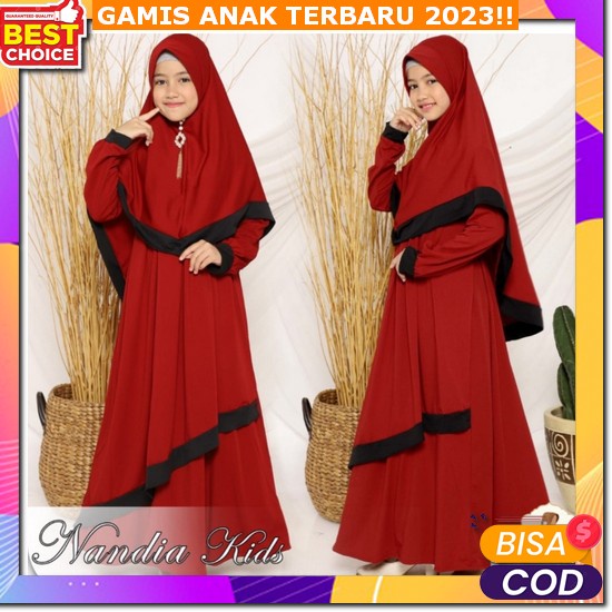 Gamis Anak Perempuan / Gamis Anak Bayi Perempuan Jersey Korea / Baju Muslim Anak Raida / Gamis Bayi 