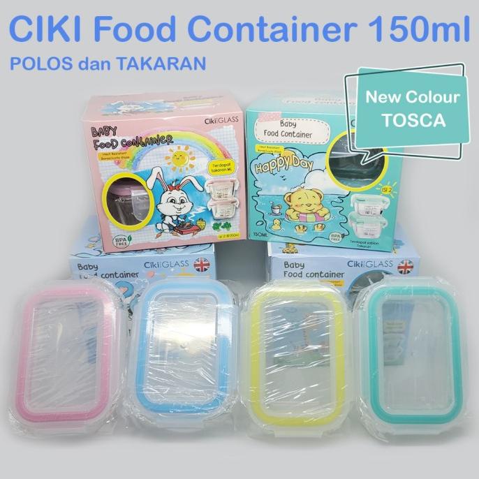 ~~~] Ciki Glass Baby Food Container 150ml / wadah kaca MPASI bayi