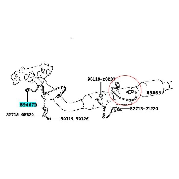 Sensor O2 Oksigen Toyota Innova, Fortuner Bensin 10002211 #Original
