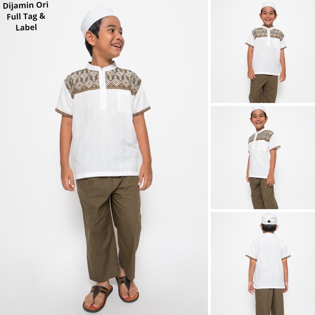 Baju Koko Anak Little M Setelan Lengkap Dengan Peci By Matahari Mall