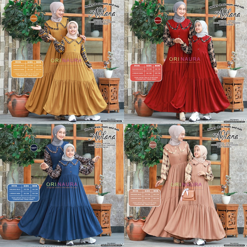 Gamis Selma Couple All Model Original Naura Plus Jilbab