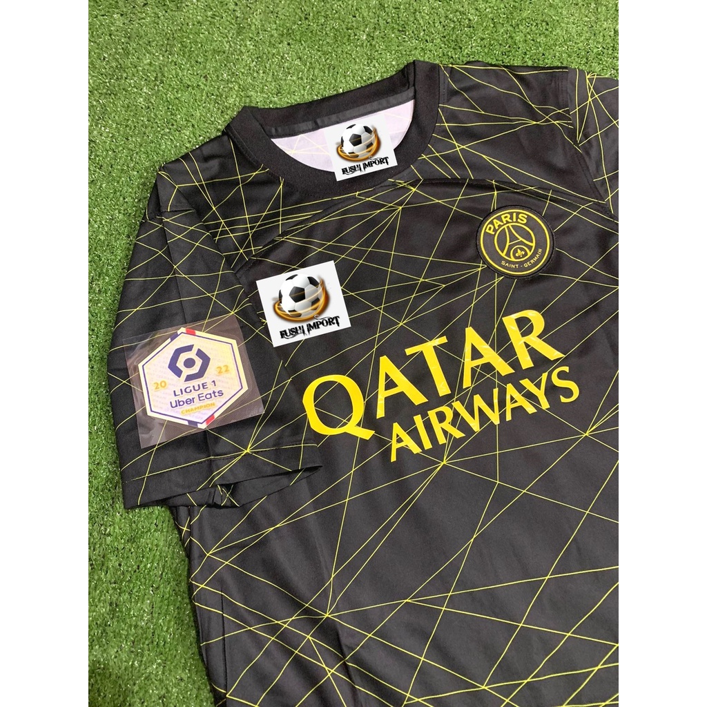 Jersey Baju Bola PSG 4th Fourth Full Patch 2022 2023 Grade Ori