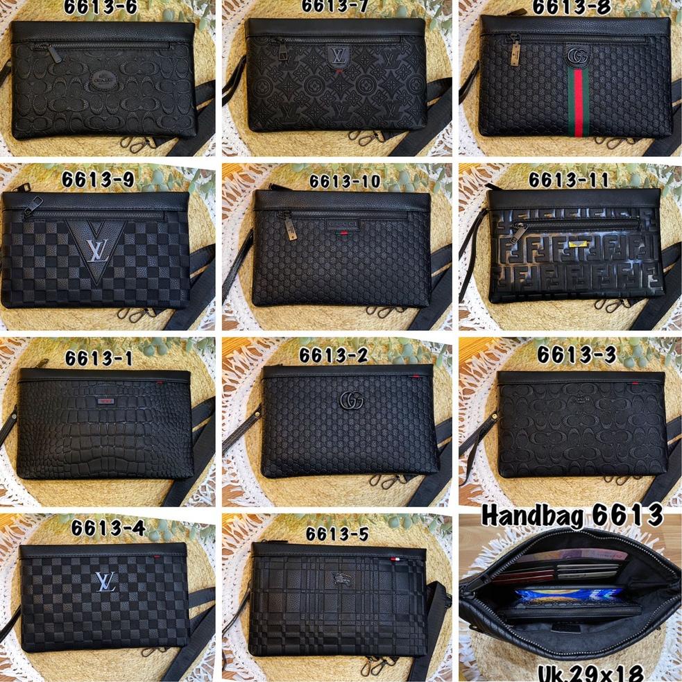 SALE Clucthbag/Hand Bag Pria dan Wanita import Bahan WaterProof Full Emboss