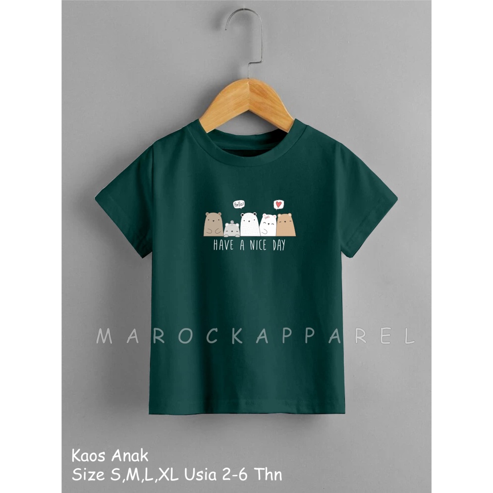 Kaos Anak Sablon Karakter Usia 2-6 Thn