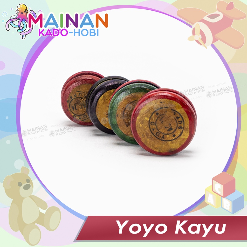 HADIAH ULANG TAHUN MAINAN KADO HOBI YOYO KAYU ANAK LAKI TRADITIONAL TOYS