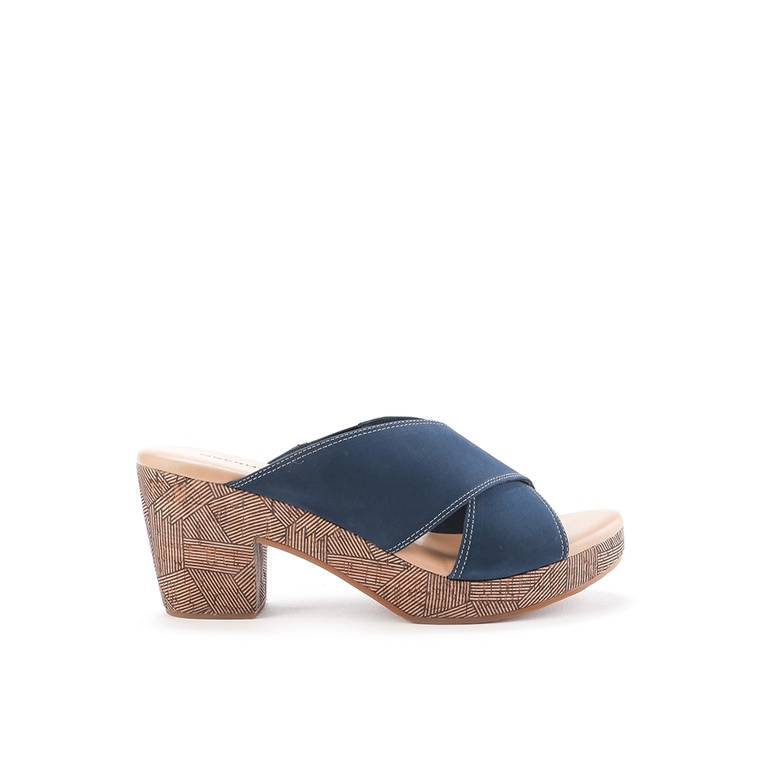 Sepatu Heels Obermain Original Tinggi heels: 7.5cm Mules Natal Gaya 100% Ori MYLA LARA - CROSS Wanit