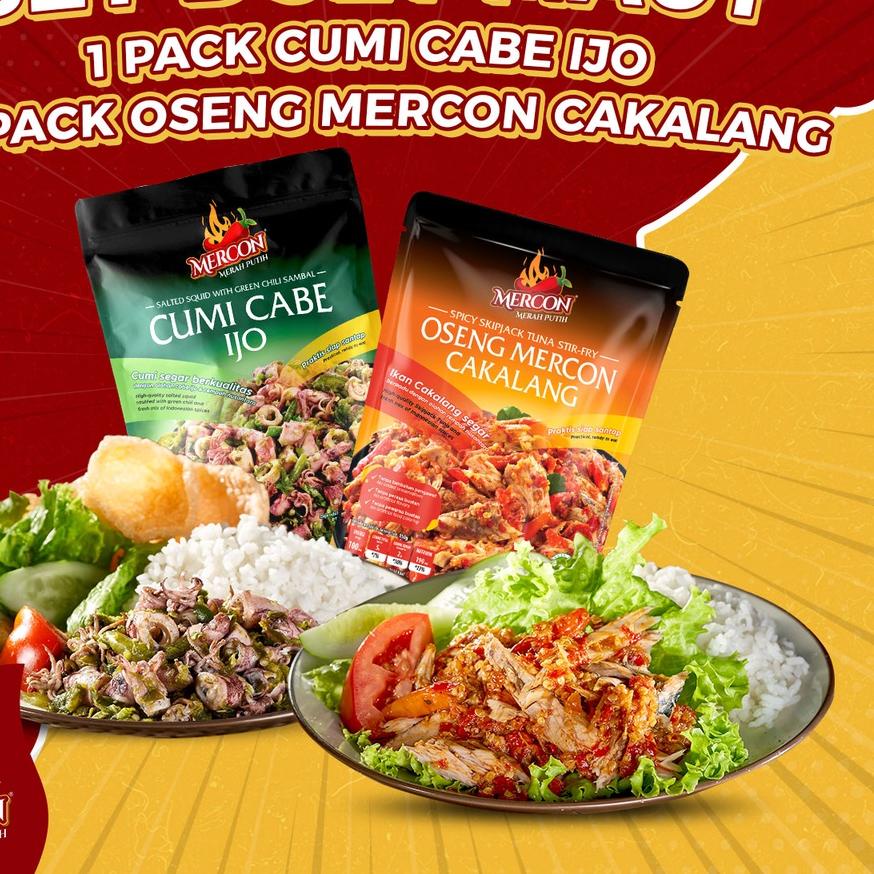 

➪ Mercon Merah Putih - Set Duet Maut || Oseng Mercon Cakalang + Cumi Cabe Ijo ←
