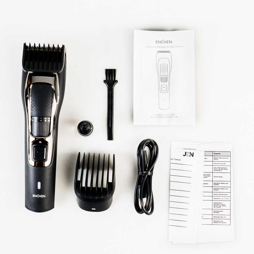 Enchen Alat Cukur Elektrik Hair Clipper Rechargerable - Sharp3S - Black