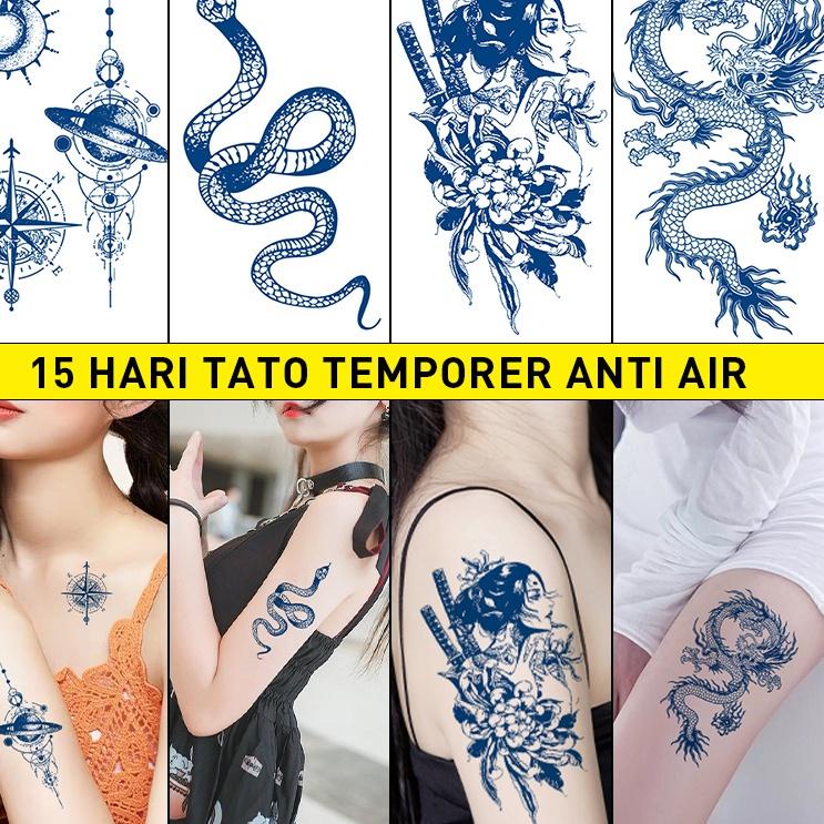Dijamin Ori>/ 【TATTOO ARTIST,】tato tahan air，15 hari tato temporer anti air,Tato temporer tahan air 