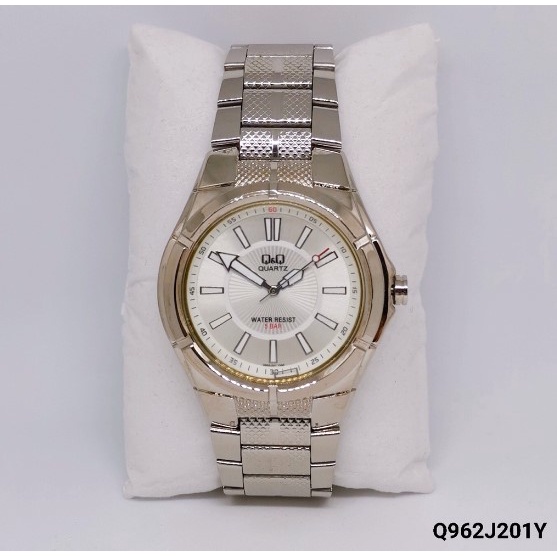 PRODUK TERBARU Jam Tangan Pria Stylist Casual Business Rantai Stainless Steel Analog Original Q&amp;Q QnQ QQ Q43B Q962 Series