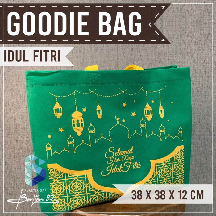 

Goodie Bag Idul Fitri 38 X 38 X 12 Tas Spunbond Idul Fitri Tas Kain - Hijau 057