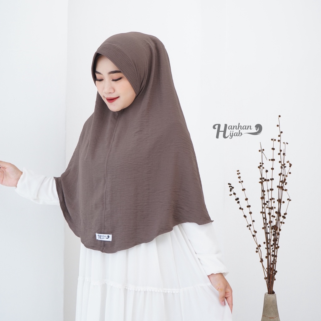 Bergo Pet Crinkle Jumbo/Syar'i by Hanhan Hijab